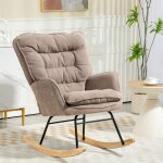 Plaque �paissierocking chair swing armchair fauteuil de soins avec look chenille rocking chair capacit� ...
