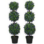Plaque �paissieset de 2 arbres de lavande artificiels grand 110 cm plante artificielle plantes artificielles ...