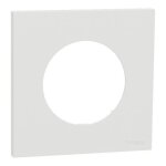 Plaque de finition - schneider - odace - blanc craie - 1 poste - ik04 ip21d