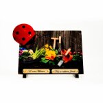 Plaque fun�raire en granit petit jardin