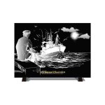 Plaque fun�raire moderne ? bateau de p�che