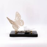 Plaque fun�raire moderne et originale � main et roses �