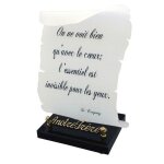 Plaque fun�raire originale et moderne parchemin