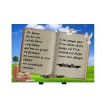 Plaque fun�raire personnalisable livre