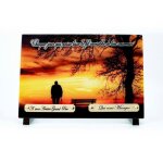 Plaque fun�raire personnalis�e coucher du soleil