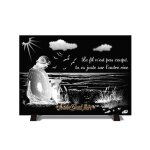 Plaque fun�raire personnalis�e lecture sur la rive