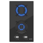 Plaque gaz 2 feux plaque de cuisson  gaz avec 2 foyers  gaz cuisinire encastrable gaz naturel / propane(2 ...