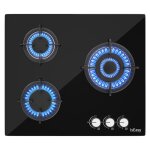 Plaque gaz 3 feux plaque de cuisson  gaz avec 3 foyers  gaz cuisinire encastrable gaz naturel / propane(3 ...