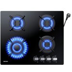 Plaque gaz 4 feux plaque de cuisson à gaz avec 4 foyers à gaz cuisinière encastrable gaz naturel / propane(4 ... Plaque gaz 4 feux plaque de cuisson à gaz avec 4 foyers à gaz cuisinière encastrable gaz naturel / propane(4 ...
