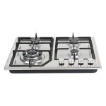 Plaque gaz 4 feux inox plaque de cuisson gaz 4 feux encastrable table gaz 60cm convient pour le gaz naturel ...