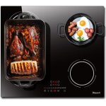 Plaque induction 4 feux encastrable 6400w plaque de cuisson induction zone flexible plaque electrique ...