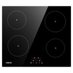 Plaque induction 4 foyers 6000w 4 minuterie table de cuisson encastrable 59cm scurit enfant cd4bih ...