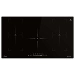 Plaque induction 90 cm 98 kw 5 zones de cuisson 9 niveaux de puissance contr�les tactiles minuterie ih89005fz ...