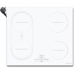 Plaque  induction blanche 4 feux avec flexzoneplaque de cuisson induction 60 cm encastrable avec commande ...