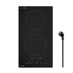 Plaque � induction firegas domino 2 foyers encastrable 3700 w boost 9 niveaux chauffage basse puissance ...