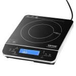 Plaque  induction portable - vevor - k1001 - 2 - 2200 w - 9 rglages de temprature - scurise