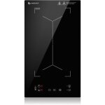Plaque  induction avec zones flexibles plaque de cuisson 2 feux9 niveaux de puissance chauffage intermittent ...