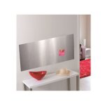 Plaque magntique mtal bross argent l. 33 x h. 95 cm
