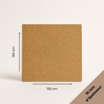 Plaque mdf brute 100x100 cm (1000x1000 mm) - �paisseur 16 mm - d�coupe bois rectangulaire pour bricolage ...