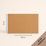 Plaque mdf brute 10x130 cm (100x1300 mm) - �paisseur 16 mm - d�coupe bois rectangulaire pour bricolage ...