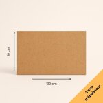 Plaque mdf brute 10x130 cm (100x1300 mm) - �paisseur 3 mm - d�coupe bois rectangulaire pour bricolage ...