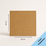 Plaque mdf brute 90x90 cm (900x900 mm) - paisseur 6 mm - dcoupe bois rectangulaire pour bricolage dco ...