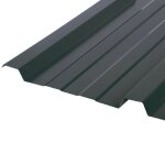 Plaque nervur�e acier galvanis� laqu� 900 - 25 - l: 300 cm - l: 90 cm - e: 0. 5 mm - gris anthracite ...