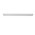 Plaque de plafond suspendue pour lampe rosace ou barre universelle mtal blanc 100 cm pour 2 ou 3 lampes ...