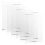 Plaques de plexiglas transparentes 21 x 297 cm paisseur 1 mm incassables optiquement transparentes