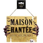 Plaque de porte en bois halloween maison hantée 195cm Plaque de porte en bois halloween maison hantée 195cm