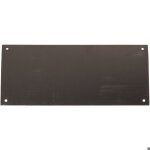 Plaque de propreté inox satiné - rectangulaire - 300 x 150 mm - percée - duval Plaque de propreté inox satiné - rectangulaire - 300 x 150 mm - percée - duval