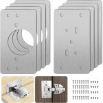 Plaque de rparation de charnire darmoire avec trou 8 pices supports de rparation plaques installation ...