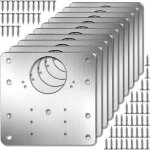 Plaque reparation charniere porte avec trou - 10 pices rparation charniere porte placard avec 60 vis ...