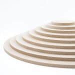 Plaque rond de bois moyen mdf - diam�tre 60 cm - �paisseur 6 mm - finition lisse - id�al pour bricolage ...