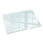 Plaque de en verre pour chemine 100x70 rectangulaire en verre transparent plaque dcorative de chemine ...