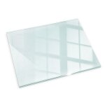 Plaque en verre devant chemine 80x60 rectangulaire transparent en verre panneau dcoratif de chemine ...