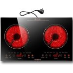 Plaque vitrocramique 2 feux  poser plaque electrique posable 2 foyers plaque de cuisson electrique ...