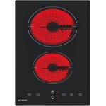 Plaque vitrocramique 2 feuxs encastrable wehimo plaque de cuisson vitrocramique 3000w l30 x p51 cm