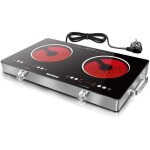 Plaque vitrocramique 2 feux portable avec poigneplaque electrique camping650? maxplaque de cuisson ...