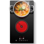 Plaque vitroc�ramique 2 feux plaque de cuisson 3000 w9 niveauxminuterie 1 - 99 min pour toutes les casseroles ...