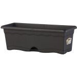 Plastiken jardinière rectangulaire - 50 x 20 cm avec plateau - anthracite Plastiken jardinière rectangulaire - 50 x 20 cm avec plateau - anthracite