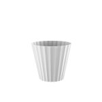 Plastiken pot doric maceta - 18 x 16 cm - blanc