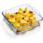 Plat de cuisson carr� en verre pour four moule � g�teau carr� en verre pour four (0. 8l)