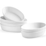 Plat � four de cuisson porcelaine lot de 6 petit plat � four blanc plats � gratin id�al pour 1 personnes ...