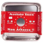 Plat  four haut - 36 x 36 cm - inox