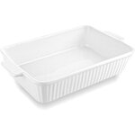Plat four rectangulaire grand plat a gratin en céramique 3 litres avec poignées pour 4 À 6 personnes ... Plat four rectangulaire grand plat a gratin en céramique 3 litres avec poignées pour 4 À 6 personnes ...