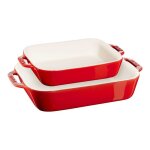 Plat pour four - staub - 405086270 - c�ramique - rouge - 24 litres