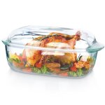 Plat à four - vilde - verre borosilicate - 3 l + 15 l - résistant - couvercle inclus Plat à four - vilde - verre borosilicate - 3 l + 15 l - résistant - couvercle inclus