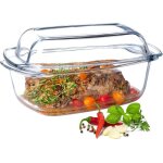 Plat À gratin en verre résistant À la chaleur avec couvercle et poignées cocotte transparente pour la ... Plat À gratin en verre résistant À la chaleur avec couvercle et poignées cocotte transparente pour la ...