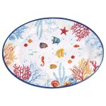 Plat oval en m�lamine 50 x 355 cm bora bora - easylife